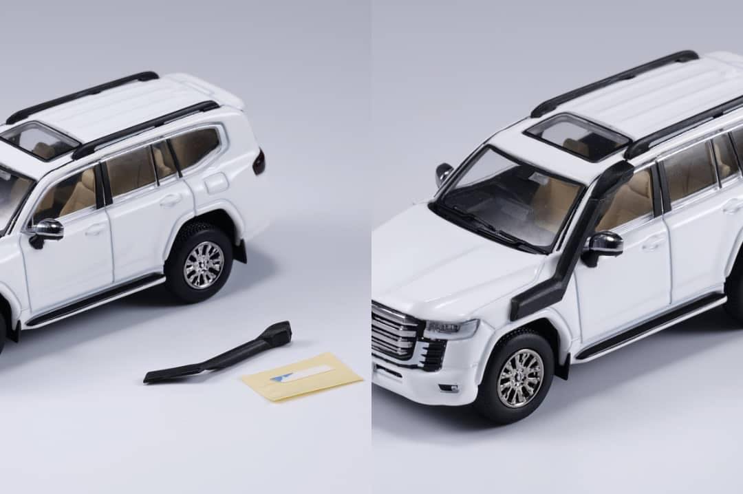 G.C.D 1/64 TOYOTA LAND CRUISER LC300 WHITE #153 (RHD)