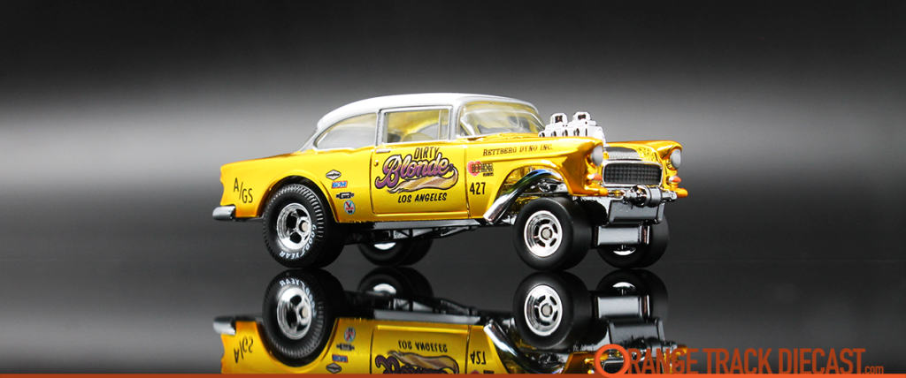 HOT WHEELS '55 CHEVY BEL AIR GASSER " DIRTY BLONDE " RLC SELECTION CAR