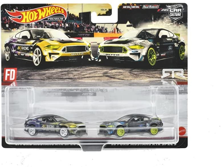 Hot Wheels Premium 2 Pack Ford Mustang RTR SPEC 5