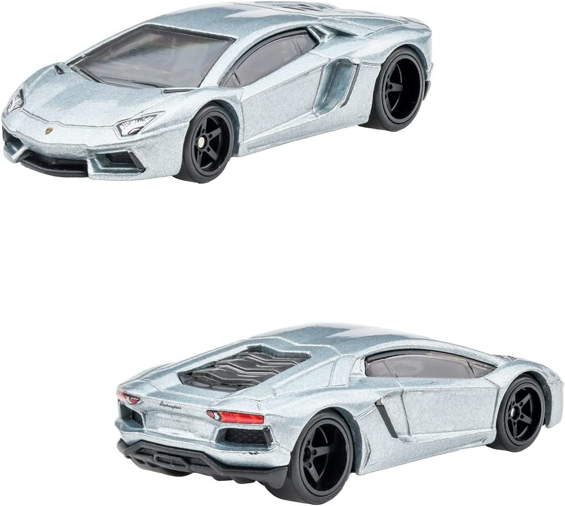 Hot Wheels HFF32 Premium 2 Pack, Lamborghini Aventador Coupe / Lamborghini Uracan LP 610-4