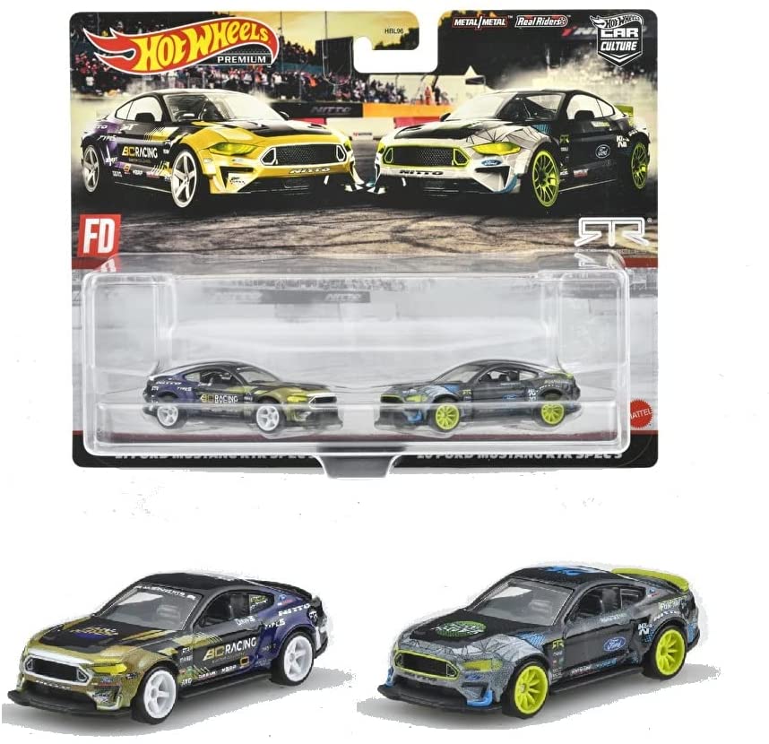 Hot Wheels Premium 2 Pack Ford Mustang RTR SPEC 5
