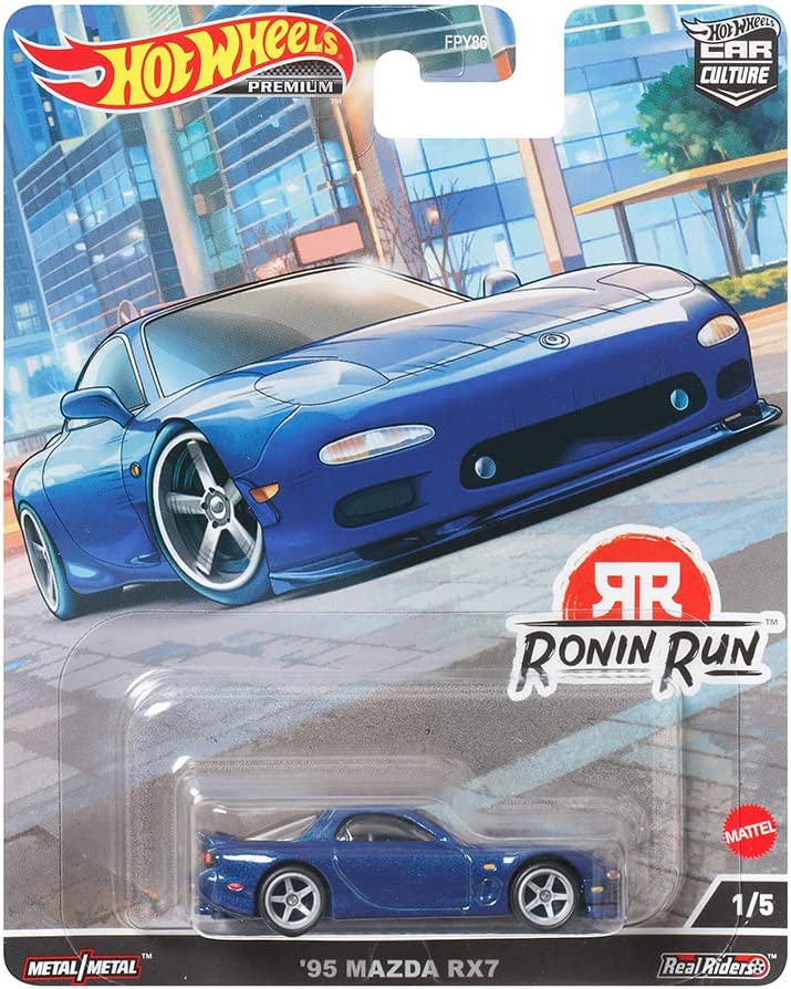 Hot Wheels HCK13 Car Culture Ronin Run '95 Mazda RX7 BLUE