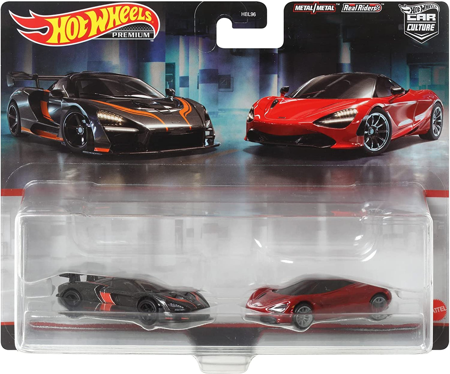 Hot Wheels HFF97 Premium 2 Pack, McLaren Sena/McLaren 720S