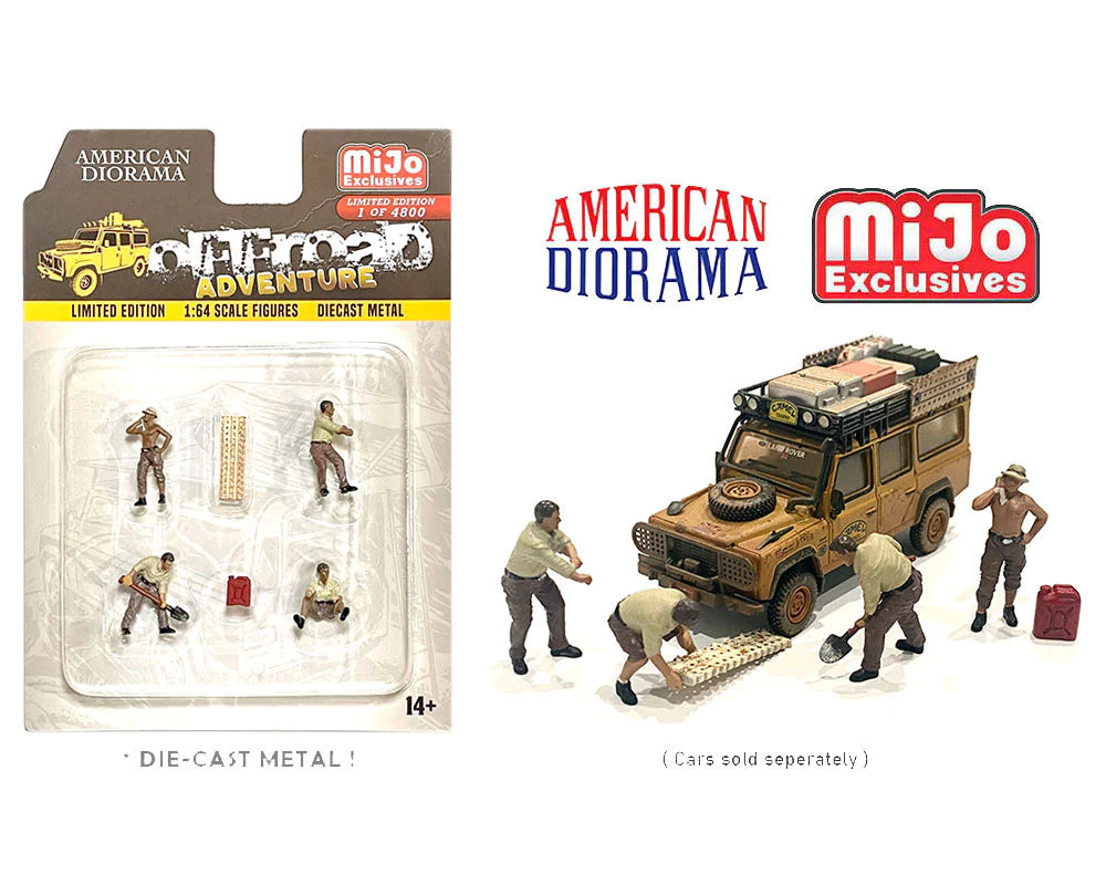 American Diorama 1 64 Figure Set Off Road Adventure MIJO