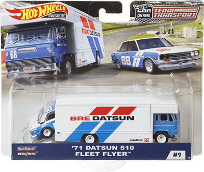 Hot Wheels Datsun 510/Fleet Flyer BRE Racing (Team Transporter Series)