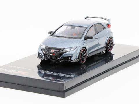 Tarmac Works 1/64 HONDA CIVIC TYPE R FK2 POLISHED METAL GREY (MALAYSIA LIMITED EDITION)