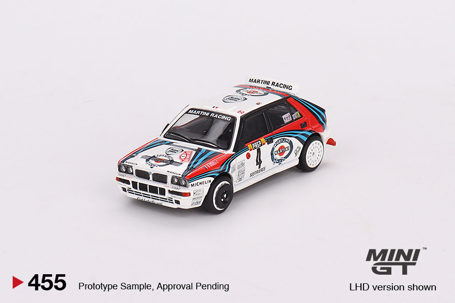 MINI GT #455 1/64 LANCIA DELTA HF INTEGRALE EVOLUZIONE 1992 RALLY MONTECARLO WINNER #4 (LHD)