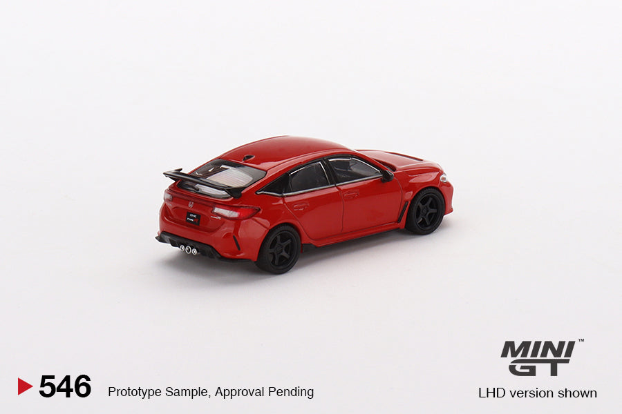 MINI GT #546 1/64 Honda Civic Type R Rallye Red 2023 W/ Advan GT Wheel (RHD)