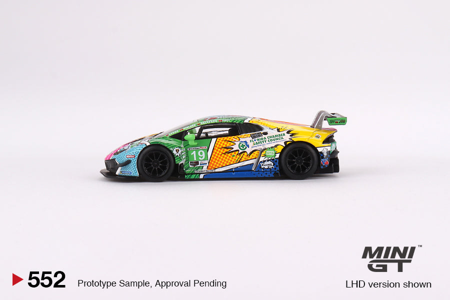 MINI GT #552 1/64 Lamborghini Huracán GT3 EVO #19 GEAR Racing 2020 IMSA Daytona 24 Hrs (LHD)