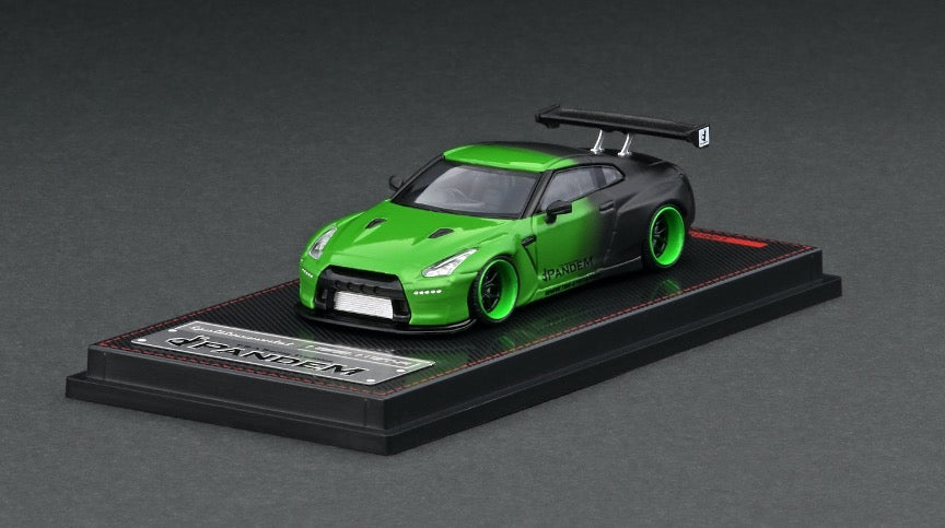 IGNITION MODEL IG 2766 1/64 NISSAN PANDEM R35 GT-R Green / Black