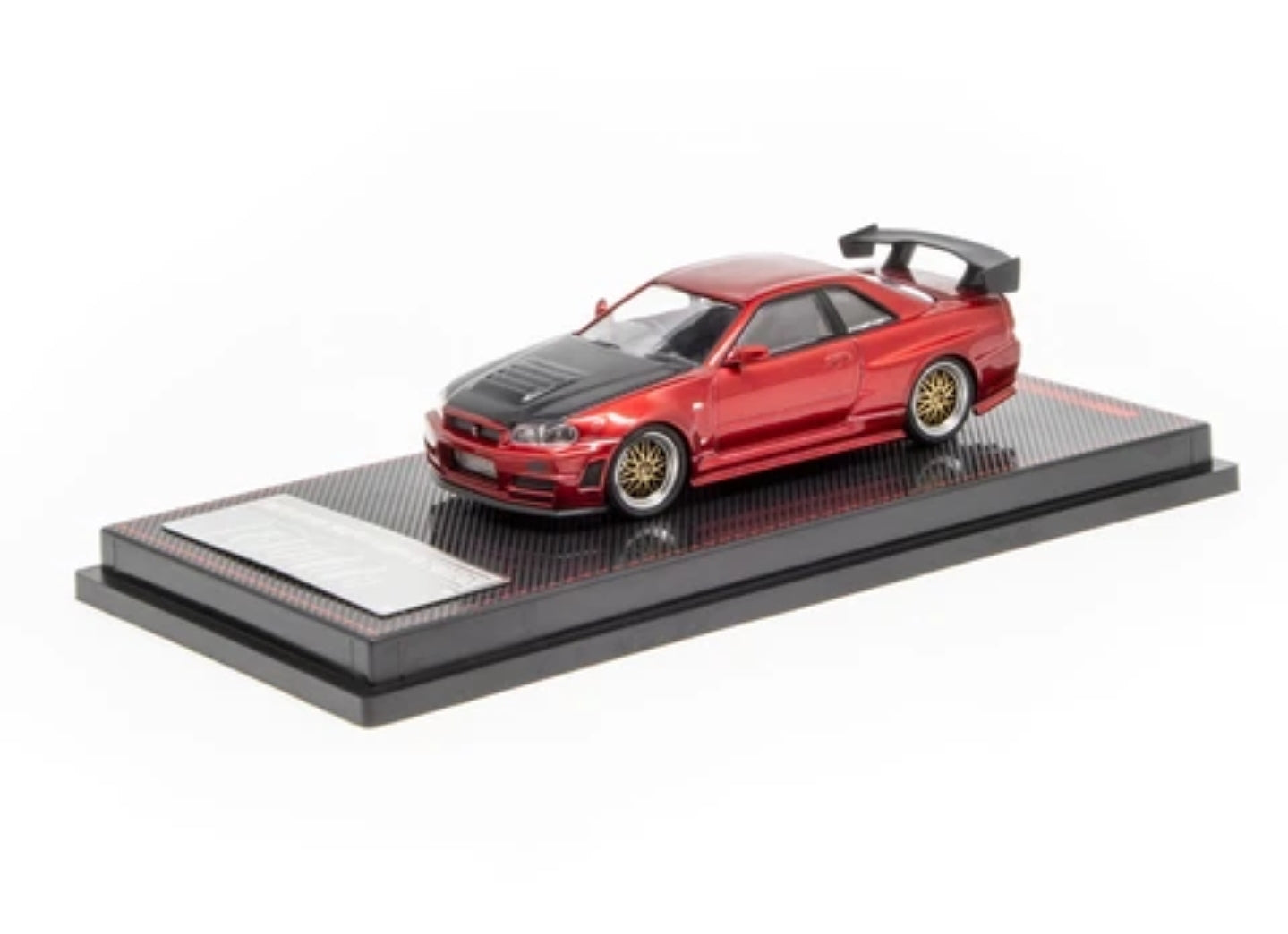 IGNITION MODEL IG 1871 1/64 NISSAN SKYLINE GT-R R34 RED - JAPAN EXCLUSIVE COLOUR