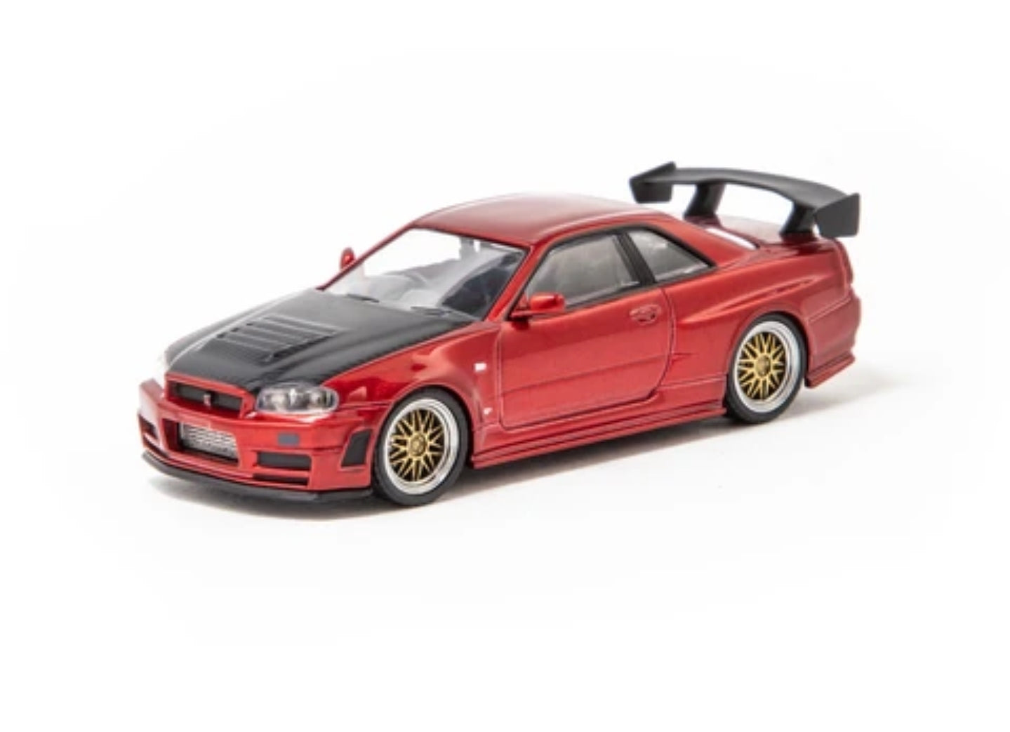 IGNITION MODEL IG 1871 1/64 NISSAN SKYLINE GT-R R34 RED - JAPAN EXCLUSIVE COLOUR