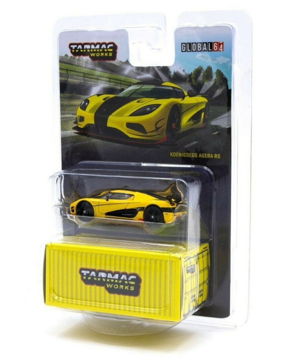 Tarmac Works GLOBAL64 1/64 Koenigsegg Agera RS yellow