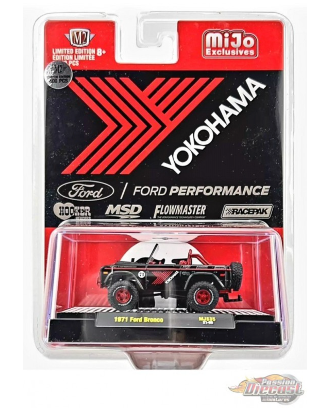 M2 Machines 1971 Ford Bronco Lifted 4x4 Yokohama 31500-MJS35 1:64 * CHASE CAR *