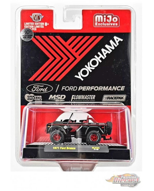M2 Machines 1971 Ford Bronco Lifted 4x4 Yokohama 31500-MJS35 1:64 * CHASE CAR *