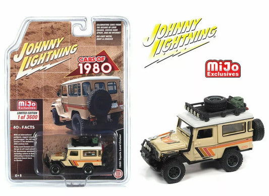 JOHNNY LIGHTNING 1:64 1980 BEIGE TOYOTA FJ LAND CRUISER OFF ROAD Model