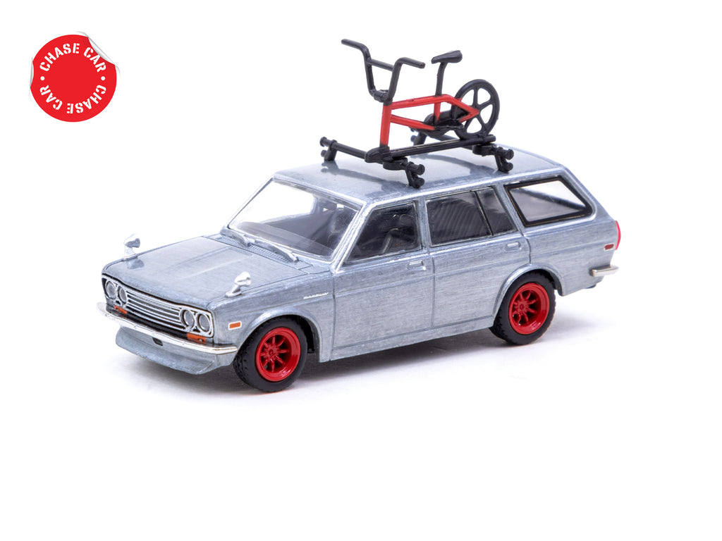 Tarmac Works 1/64 Datsun Bluebird 510 Wagon Red - GLOBAL64 * CHASE *
