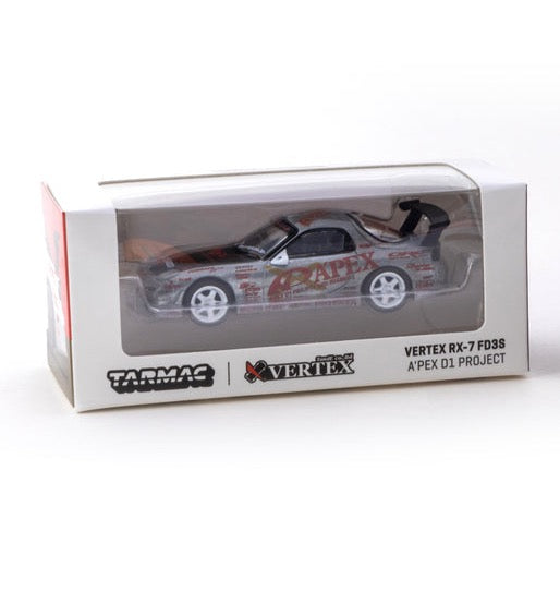 Tarmac Works 1/64 VERTEX RX-7 FD3S A'PEX D1 PROJECT - GLOBAL64 * CHASE *