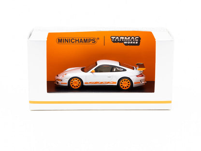 Minichamps x Tarmac Works 1/64 Porsche 911 GT3 RS Silver - COLLAB64 **EXCLUSIVE**
