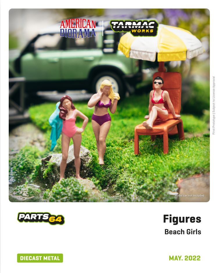 Tarmac Works X American Diorama 1:64 Beach Girls Set