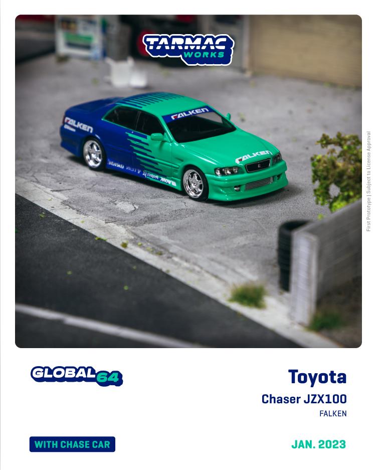 Tarmac Works 1/64 Toyota Chaser JZX100 FALKEN - GLOBAL 64