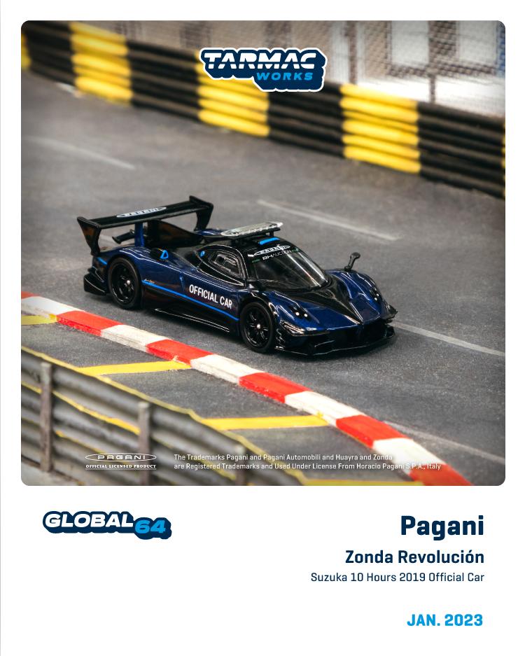 Tarmac Works 1/64 Pagani Zonda Revolución Suzuka 10 Hours 2019 Official Car - GLOBAL64