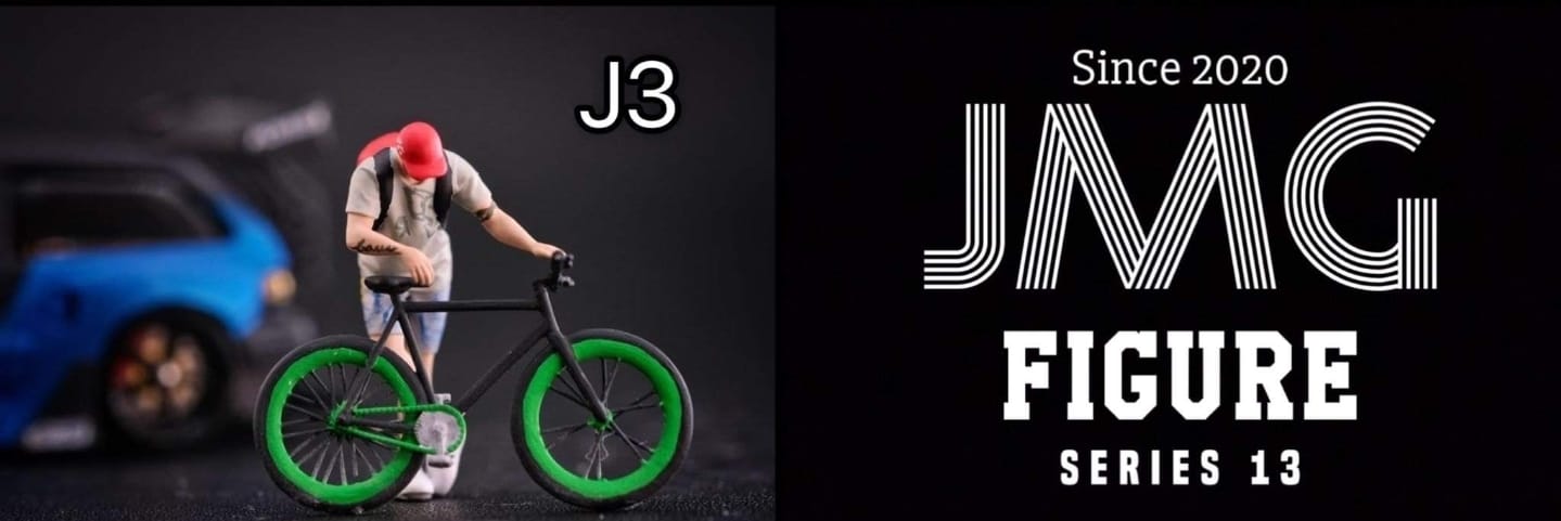 JMG FIGURINE SERIES 13 - FIGURINE WITH BICYCLE ( J3 )