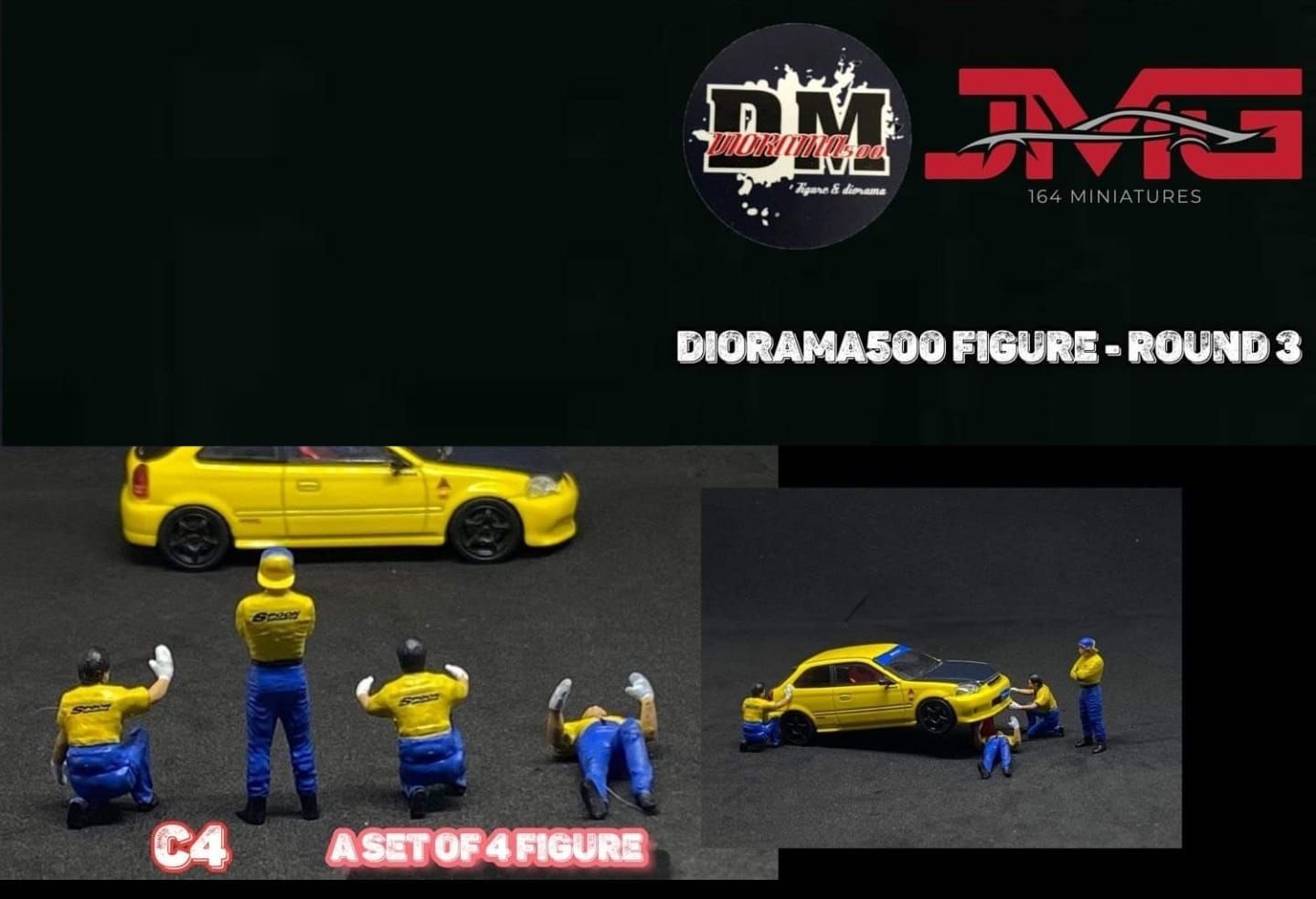 DIORAMA500 X JMG FIGURINE ( ROUND 3 ) - SPOON SPORTS CREW SET