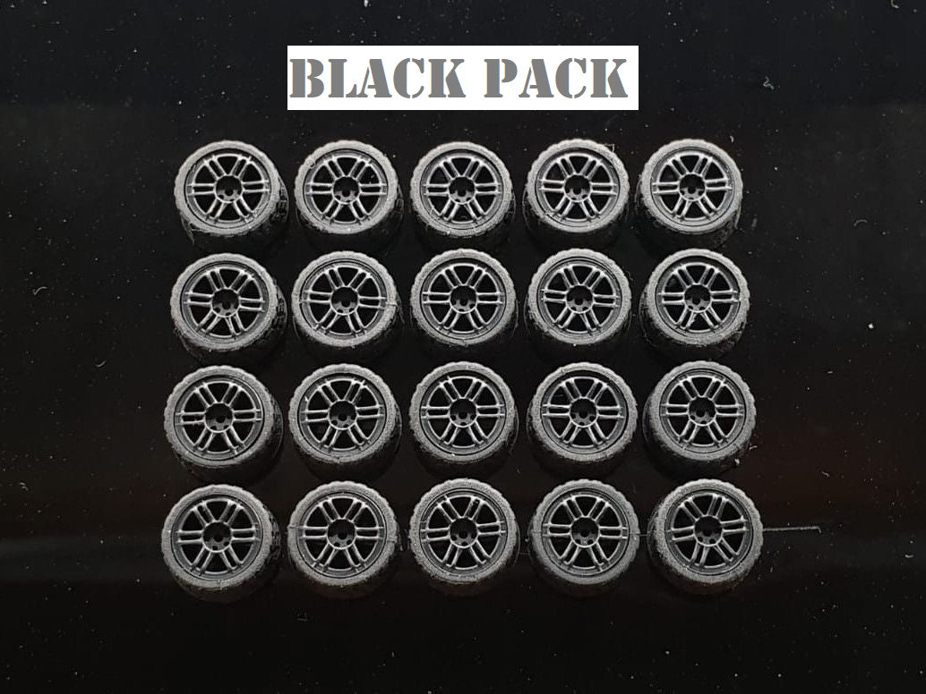 GARAGE 64 RUBBER WHEELS ** E SERIES ** 1:64 SCALE