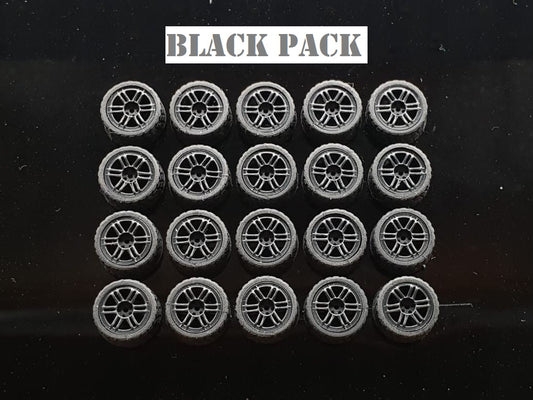 GARAGE 64 RUBBER WHEELS ** E SERIES ** 1:64 SCALE