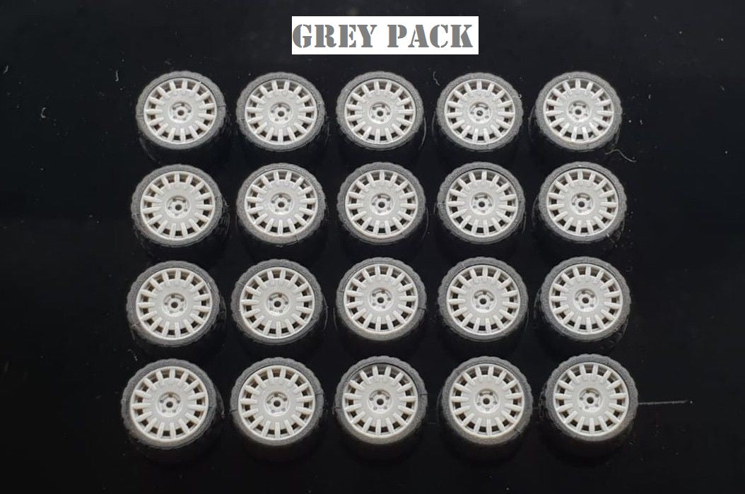 GARAGE 64 RUBBER WHEELS ** OZ RALLY ** 1:64 SCALE