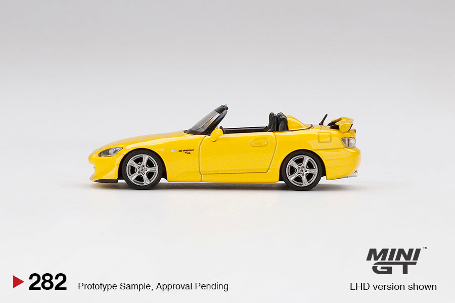 Mini GT #282 1/64 Honda S2000 Type S CR Rio Yellow Pearl / New Indy