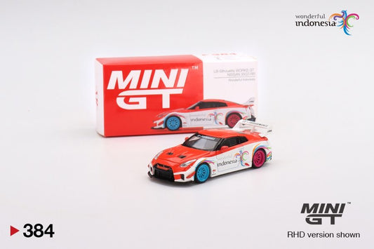 Mini GT #384 LB-Silhouette WORKS GT NISSAN 35GT-RR Ver.1 Wonderful Indonesia/ Blister Packaging Indonesia Exclusive