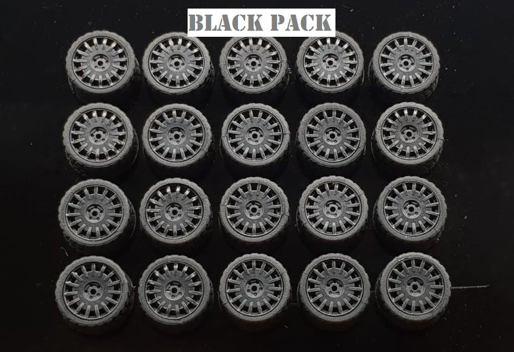 GARAGE 64 RUBBER WHEELS ** OZ RALLY ** 1:64 SCALE