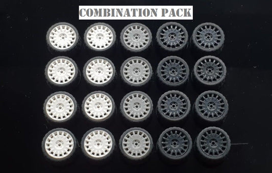GARAGE 64 RUBBER WHEELS ** OZ RALLY ** 1:64 SCALE