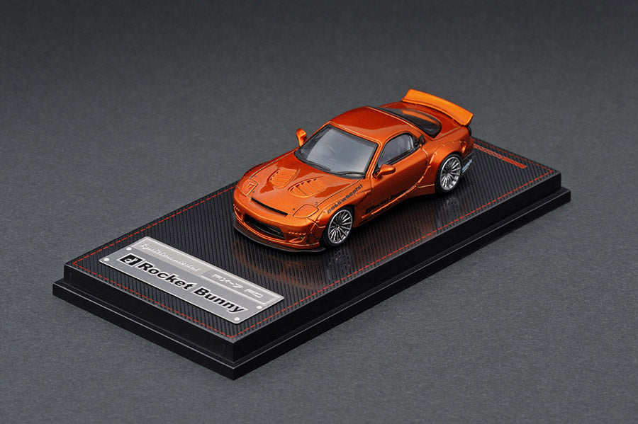 Ignition Model 1/64 Rocket Bunny RX-7 (FD3S) Orange Metallic IG 1650