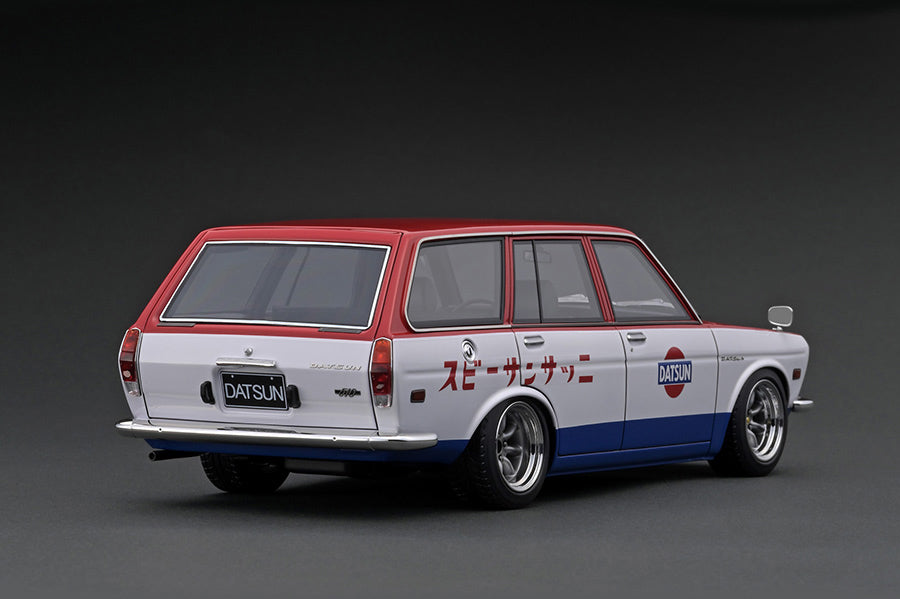IGNITION MODEL 1/18 IG 2221 Datsun Bluebird (510) Wagon Red/White/Blue