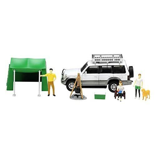 Diocolle 64 Carsnap 01a Camp TLV-NEO MITSUBISHI Pajero Mini Car & Accessory Set