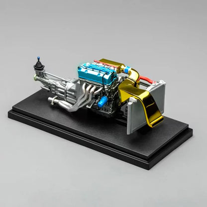 Motorhelix 1/18 Honda S2000 Demon King F22C Js Racing 2.6L Engine Display - M90125