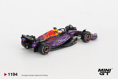 MINI GT #1194 1/64 Oracle Red Bull Racing RB19 #1 Max Verstappen 2023 F1 2023 Las Vegas GP Winner * BLISTER PACK *
