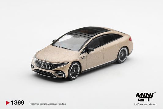 * PRE ORDER * MINI GT #1689 1/64  Mercedes-AMG EQS 53 Gold (RHD) * BLISTER PACK *