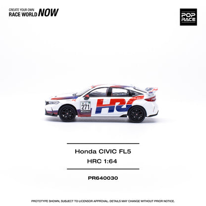 * PRE ORDER * POP RACE 1/64  HONDA CIVIC TYPE-R (FL5) TCR - HRC  PR640030