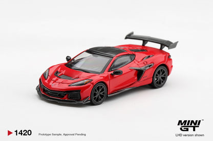* PRE ORDER * MINI GT #1420 1/64 Chevrolet Corvette ZR1 Torch Red (LHD)
