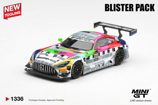 * PRE ORDER * MINI GT #1336 1/64 Mercedes-AMG GT3 #888 Mercedes-AMG Team GMR Meguiar´s Bathurst 12 Hour 2025 (LHD)  * BLISTER PACK *