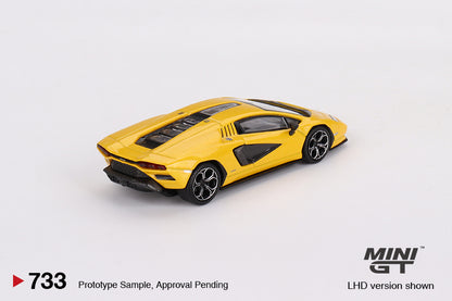 * PRE ORDER * MINI GT #733 1/64 Lamborghini Countach LPI 800-4  New Giallo Orion ( LHD )