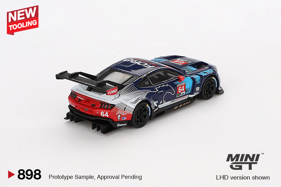 MINI GT #898 1/64 Ford Mustang GT3 #64 Ford Multimatic Motorsports 2024 IMSA Daytona 24 Hrs (LHD)