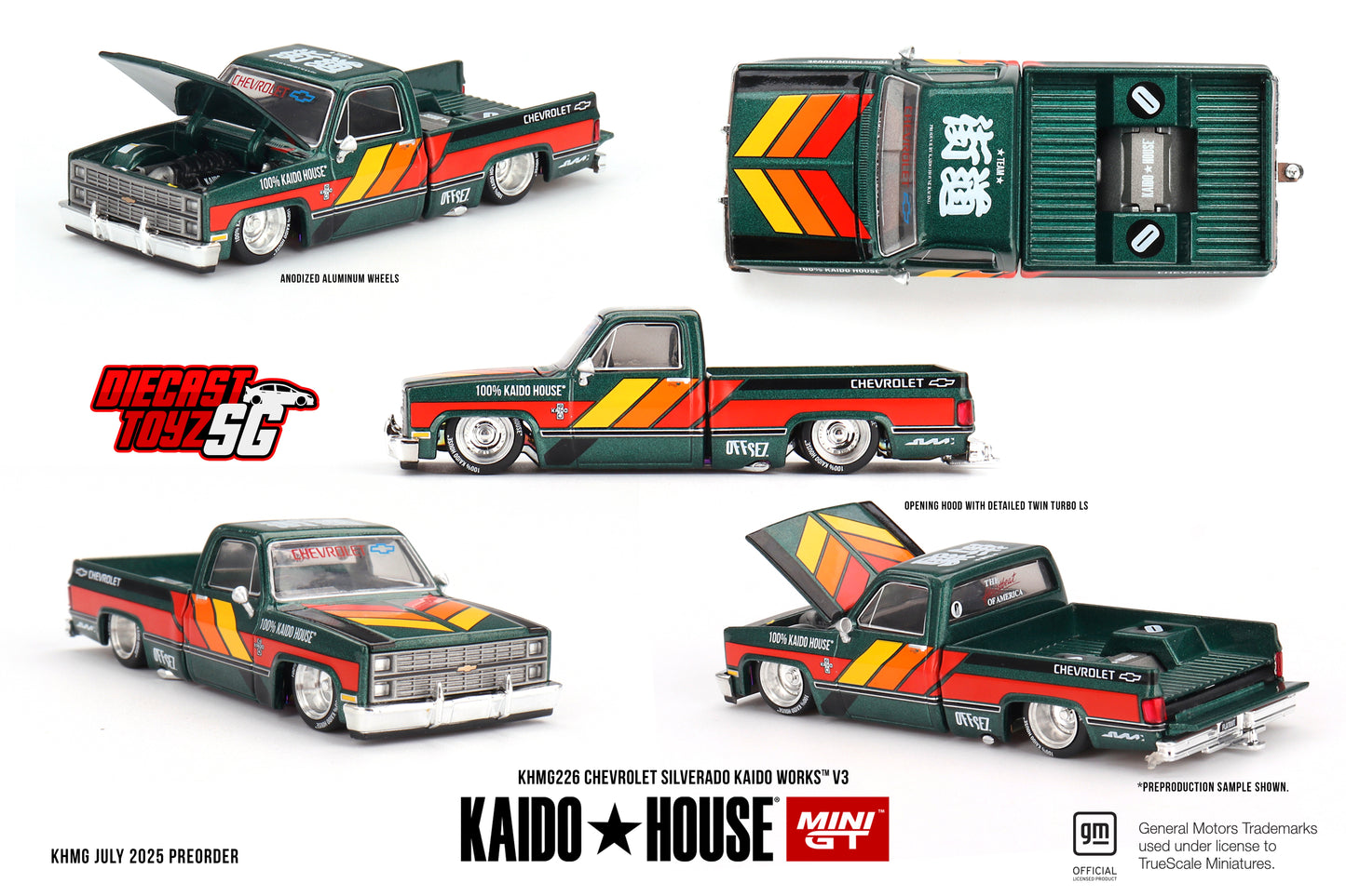 MINI GT X KAIDO HOUSE Chevrolet Silverado KAIDO WORKS V3 KHMG226
