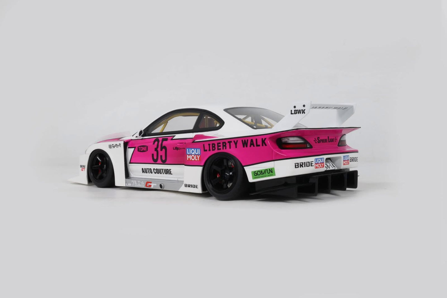 GT SPIRIT 1/18  NISSAN S15 SILVA LB SUPER SILHOUETTE PINK - CLDC046