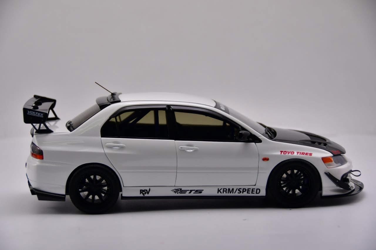 SUPER A 1/18 Mitsubishi Lancer Evolution 9 MR FQ-360 White