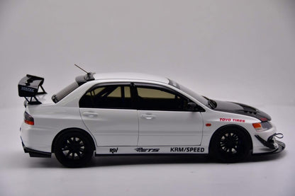 SUPER A 1/18 Mitsubishi Lancer Evolution 9 MR FQ-360 White